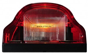 Фонарь освещения номерного знака с габаритом [лампа] 12V/24V 407 WAS