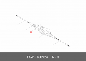 Пробка сливная FAW J5,J6 редуктора бортового OE Т60924 FAW