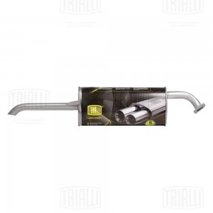 Глушитель Hyundai Solaris (10-)/Kia Rio (11-) седан осн. (алюм. сталь) (EMM 0808 EMM 0808 TRIALLI