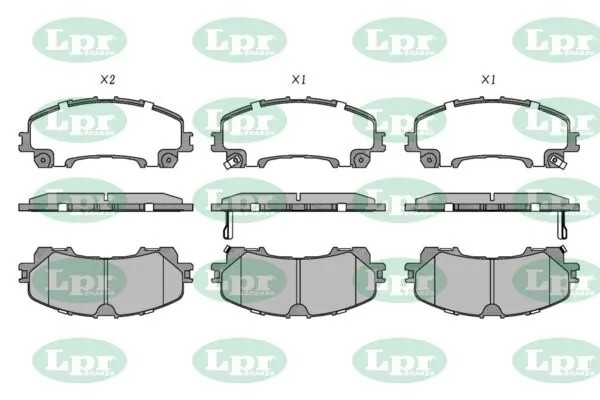 Колодки тормозные дисковые 05P2012 05P2012 LPR