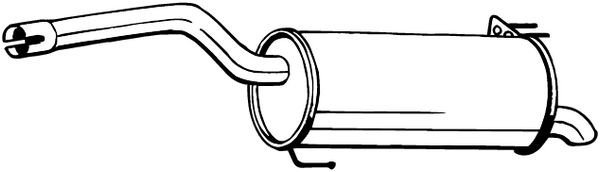 Глушитель HYUNDAI i20 (14-20) задняя часть BOSAL 165-075 BOSAL