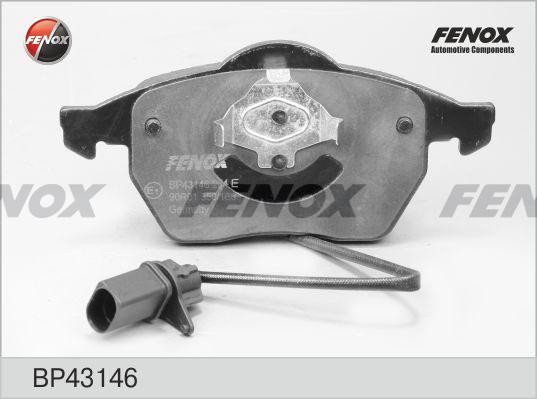 Колодки диск передние A4 95-09, A6 97-11, Golf IV, Passat 96-05 BP43146 BP43146 FENOX