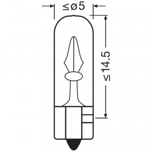 W2W 12V-2W B8,5D 2722 OSRAM