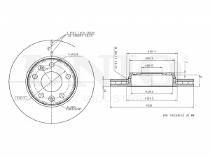 Диск тормозной передний BRD-20016 UNIO