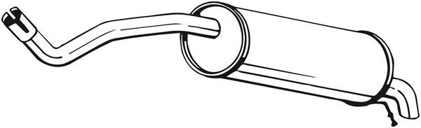 Глушитель SEAT Ibica (09-17) SKODA Fabia (07-14) задняя часть BOSAL 220-017 BOSAL