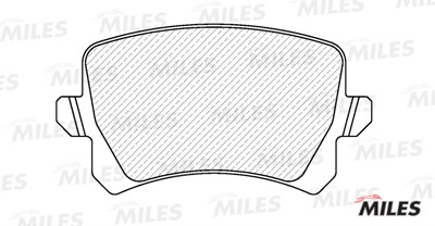 Колодки тормозные задние (без датчика) (Смесь Semi-Metallic) VW PASSAT/SHARAN 10 E110151 MILES