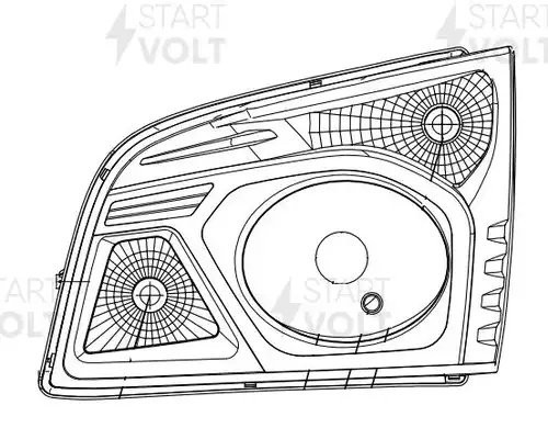 Фара для а/м ГАЗель NEXT левая "STARTVOLT" SHL 0302L START VOLT