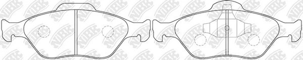 Колодки передние (FORD FIESTA IV-V, FUSION, MAZDA 2 (DY)) PN5495 PN5495 NIBK