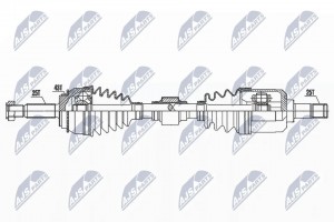 привод! правый, 616mm ABS\ Mitsubishi Lancer 1.6 03> NPWMS049 NTY