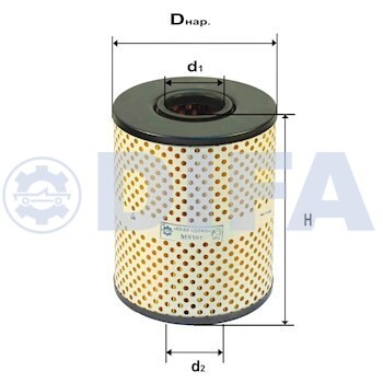 ФИЛЬТР МАСЛА DIFA 5301 АНАЛОГ Реготмас 460016, ЕКО-02.81/1 5301 DIFA