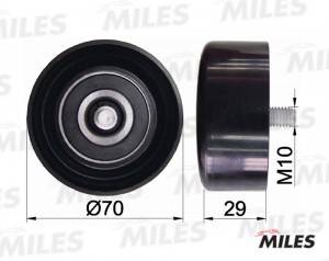 Ролик ремня приводного HYUNDAI SONATA NF 08-/SONATA YF 10-/KIA.. (INA 532062010) AG03108 MILES