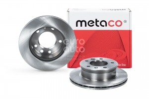 Диск тормозной передний вентилируемый 3050052 METACO