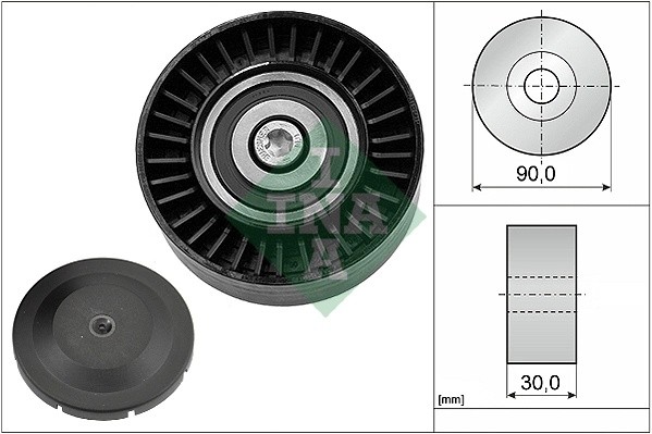 Ролик обводной BMW 335i E90 532051410 532 0514 10 INA