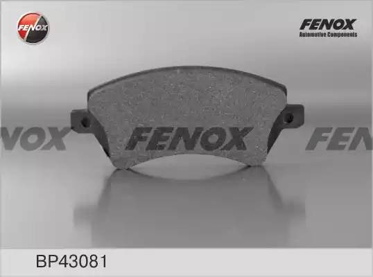 Колодки передние TOYOTA COROLLA 02- BP43081 BP43081 FENOX