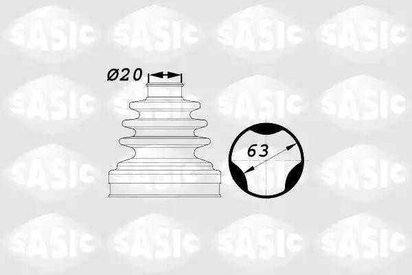 Пыльник ШРУСа внутренний PEUGEOT 207/208 1900003 1900003 SASIC