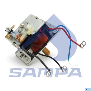 Втягивающее реле двухконтактное Daf  Iveco  KHD  Man  Mb  RVI  Scania  Volvo 205.409 SAMPA