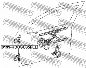 Петля двери передн нижн левая LEXUS RX 03-08, TOYOTA CAMRY V40 0199-HDGSU35FLL 0199-HDGSU35FLL FEBEST