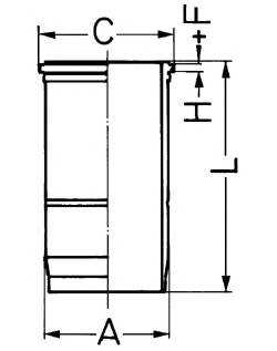 Гильза цилиндра 89593110 KS RVI, Volvo 89593110 KOLBENSCHMIDT
