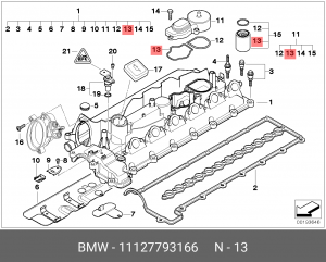прокладка двигателя!\ BMW E46/E87 11 12 7 793 166 BMW