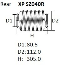 Пружина подвески XPSZ040R XPSZ040R NHK
