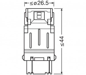 Лампа светодиодная 12V P27/7W W2.5x16q блистер (2шт.) LEDriving SL Red OSRAM 3157DRP-02B OSRAM