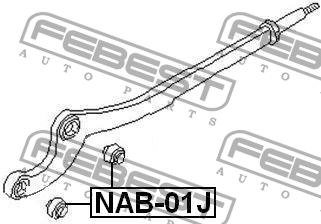 Сайлентблок NAB-01J NAB-01J FEBEST