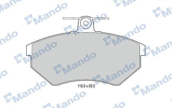 Колодки тормозные дисковые перед MBF015109 MANDO