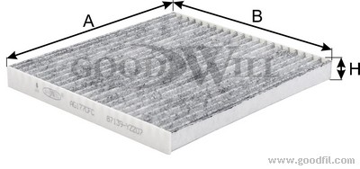 Фильтр салона угольный AG177CFC AG 177 CFC GOODWILL