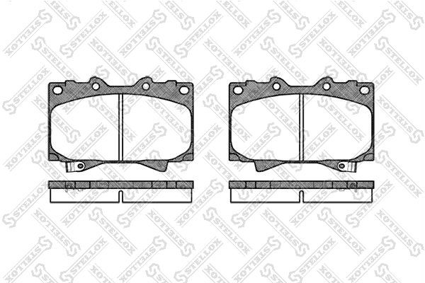 колодки дисковые п.!\ JAC, Toyota Land Cruiser 100 4.7i 32V/4.2TD 98> 718-004-SX STELLOX
