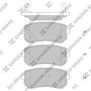Колодки задние HYUNDAI i20, ix20 SP4113 SP4113 SANGSIN