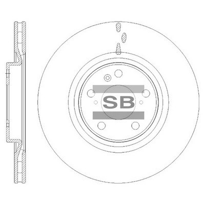 Диск тормозной GREAT WALL X DOG SD8533 SD8533 SANGSIN