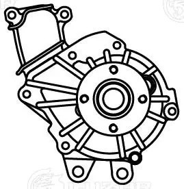 Насос водяной для а/м Toyota Land Cruiser Prado (02-)/HiAce (89-) 2.5D/3.0D [KZ, LWP1939 LUZAR