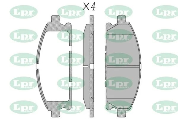 Комплект тормозных колодок 05P935 05P935 LPR