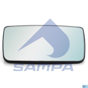 Стекло зеркала RVI Premium NEW/Volvo FL/FE NEW 079480 SAMPA