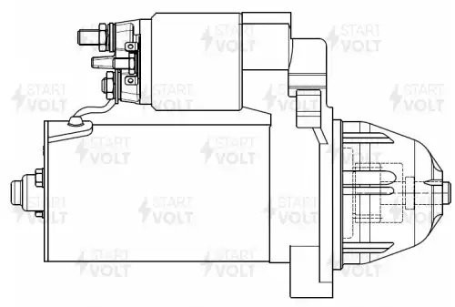 Стартер для а/м Mercedes-Benz Sprinter (W909) (13-) 2.1CDI 1,7кВт (LSt 1509) LST 1509 START VOLT