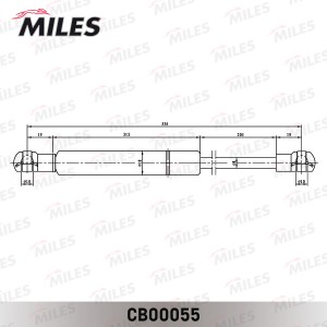 Амортизатор крышки багажника FORD FUSION универсал 02- (Lesjofors 81 275 55) CB0 CB00055 MILES