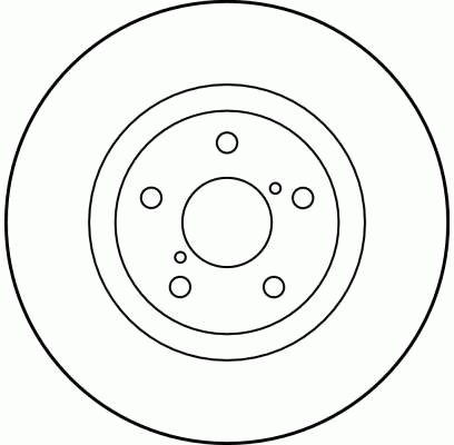 Диск тормозной SUBARU Forester (07-),Impreza (07-) передний (1шт.) TRW DF1437 TRW