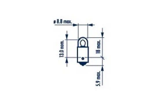 Лампа 12V T2W BA9s NARVA 170533000 NARVA