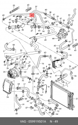 VW PASSAT B5/B6, AUDI A4/A6 059 919 501 A VAG
