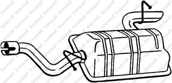 Глушитель MERCEDES Viano (W639) (03-) BOSAL 175-441 BOSAL