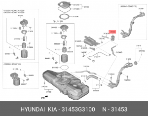Фильтр воздушный KIA Ceed CD 18-, ProCeed 19-, XCeed 20- 31453-G3100 31453G3100 HYUNDAI KIA