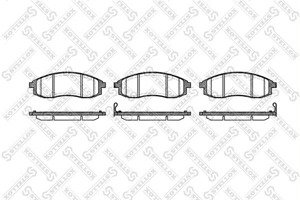 598 12=D6110M-01 !колодки дисковые п.\ Mitsubishi L200 2.5TD 4WD 01> 609 012-SX STELLOX