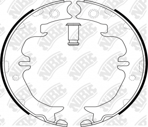 Колодки тормозные TOYOTA Avensis (01-09),Previa (90-99) стояночного тормоза (4шт FN0567 NIBK