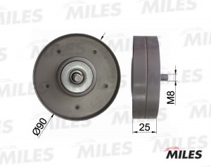 Ролик ремня приводного AUDI A4/A5 1.8/2.0 TFSI 07- (INA 532069410) AG03118 AG03118 MILES