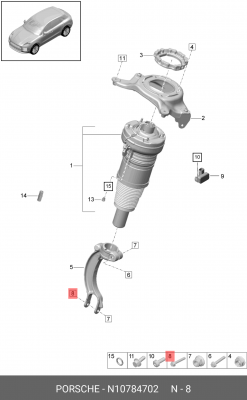 БОЛТ N10784702 N 107 847 02 VAG
