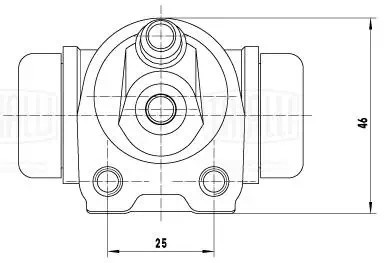 Цилиндр торм. Peugeot 206 (98-)/106 (96-) зад. лев./прав. d=19мм (CF 2243) CF 2243 TRIALLI