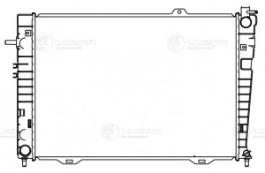 Радиатор охл. для а/м Hyundai Tucson/Kia Sportage (04-) 2.0CRDi MT (LRc 0887) LRC0887 LUZAR