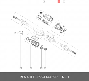 Пыльник ШРУСа внутреннего L RENAULT Logan/Sandero 3924 144 59R 392414459R RENAULT