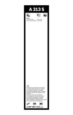 Щетка стеклоочистителя CITROEN C4 Picasso (06-) 800/750мм комплект Aerotwin BOSC 3 397 007 313 BOSCH