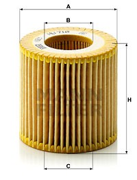 Фильтр масляный SKODA FABIA I/II, VW POLO V 1.2 HU710X HU710X MANN FILTER